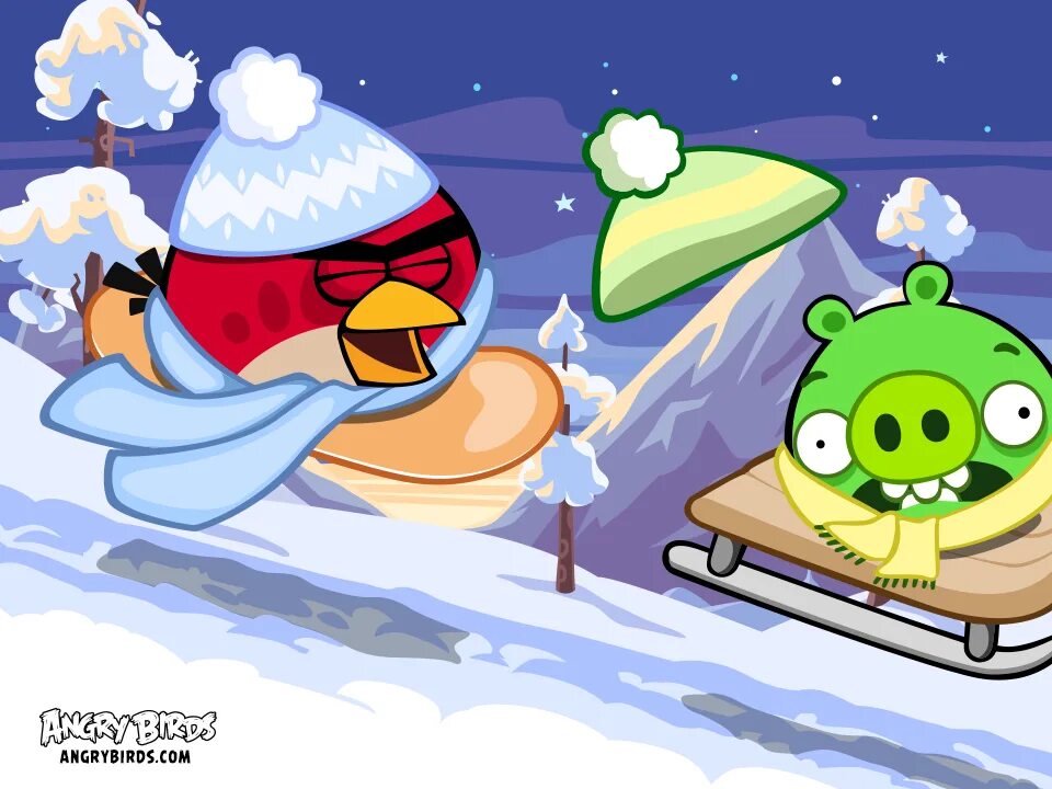 Angry birds новая. Энгри бердз зимой. Энгри бердз Seasons. Новогодний Angry Birds. Angry Birds новый год.