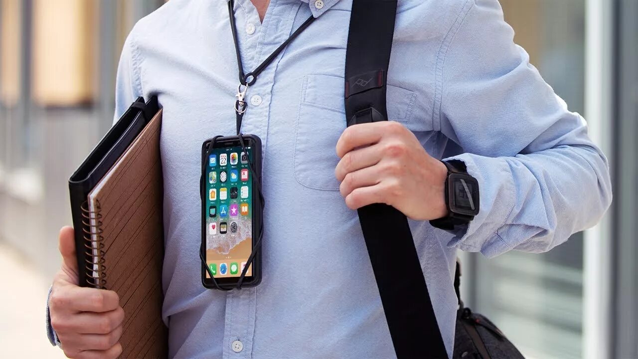 Easy mobile. Iphone Case with Lanyard. Galaxy Fold Case with Strap Neck. Smartphone f Neck.