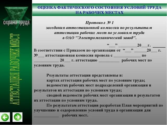 Результаты фактического использования