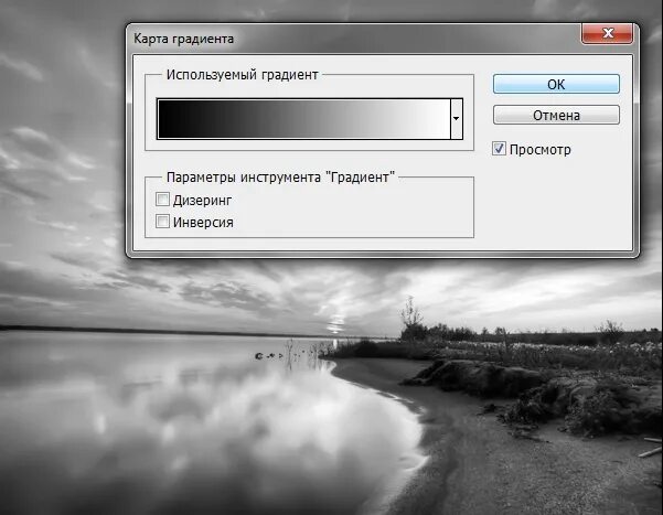 Преобразовать в черно белый