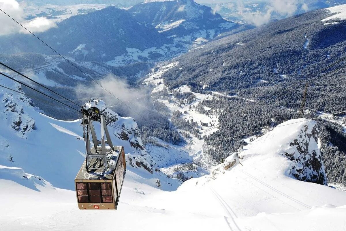 Первые горнолыжные курорты. Валь Гардена горнолыжный курорт в Италии. Вальгардена горнолыжка Италия. Сельва Валь Гардена. Валь Гардена лыжи.