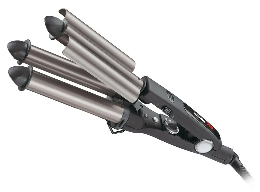 Вб плойка. Плойка babylisspro bab2269tte, черный. babyliss pro tourmaline triple waver bab2269tte. электрощипцы babyliss pro triple barrel waver bab2269tte. плойка тройная babyliss pro титан+ турмалин 22.19.22 мм.