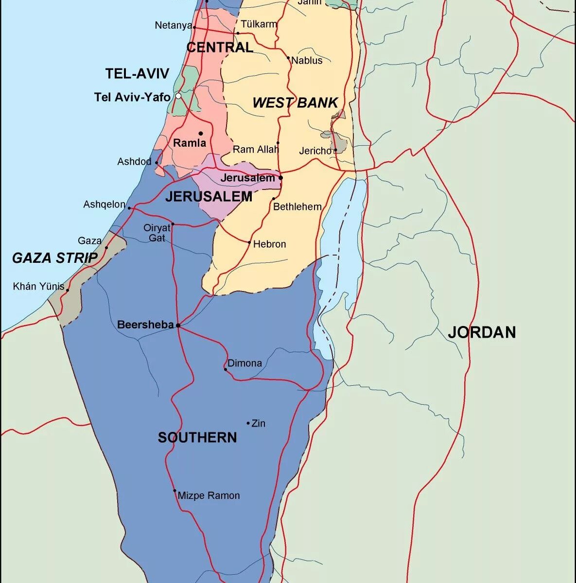 Где находится иерихон на карте. Иерихон на карте Израиля. Карта Израиля 2023.