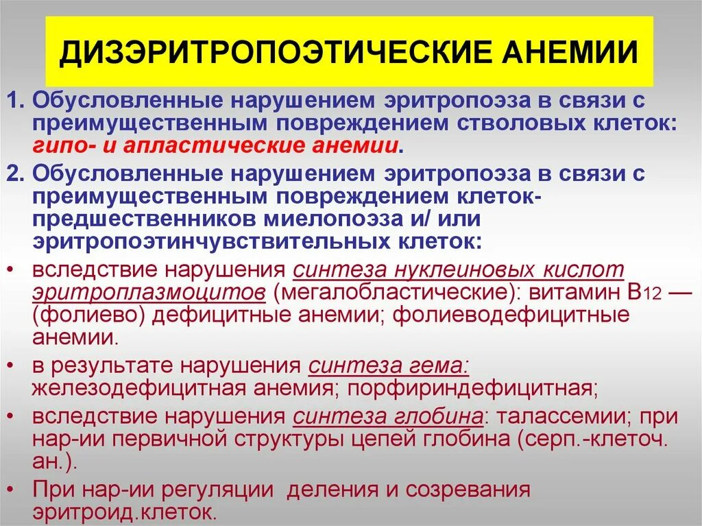 Дизэритропоэтические анемии. Дизэритропоэтические анемии этиология. Анемия дисротропоэтическая. Дизэритропоэтические анемии в результате нарушения.