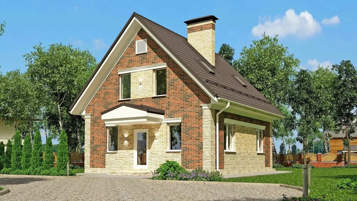 фото домов кирпич мансарда. фасады домов из кирпича с мансардой. мансардные дома из кирпича. кирпичный дом с мансандрой. мансардные дома из кирпича.