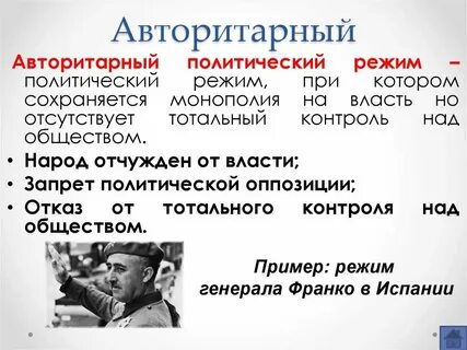 Страны где авторитарный режим
