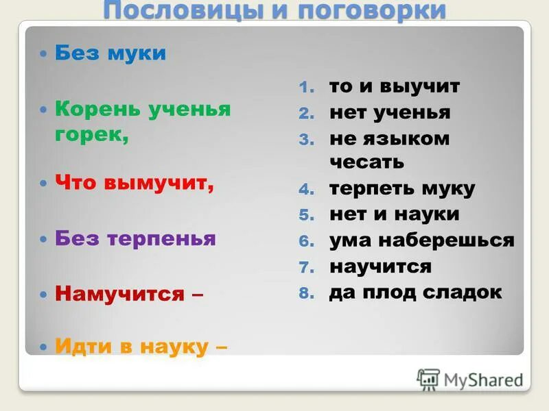 Объясните значение пословицы корень учения. Пословица без ученья нет уменья. Без нет учения пословица. Без учения нет умения без терпения нет учения.