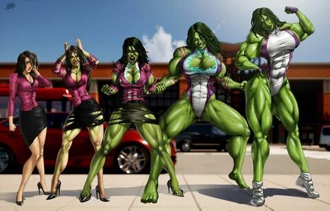 The Greatest She Hulk Transformation Ever by Rickon525 on DeviantArt Халк S...