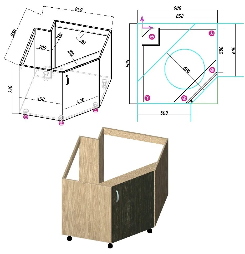 Угловая тумба кухни размеры. Нижний угловой кухонный модуль 900х900 чертёж. Модуль угловой кухни 900 900. Тумба под мойку 850 850. Угловая тумба под мойку 800х800.