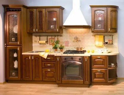 Кухонный гарнитур недорого из массива дерева