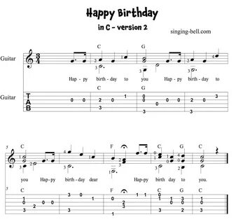 Happy birthday ukulele tab pdf