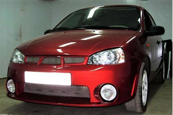 Сетка в бампер - Lada Калина Спорт, 1,4 л, 2011 года своими руками DRIVE2
