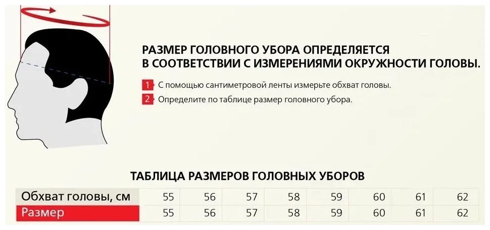 Размеры мужских панам