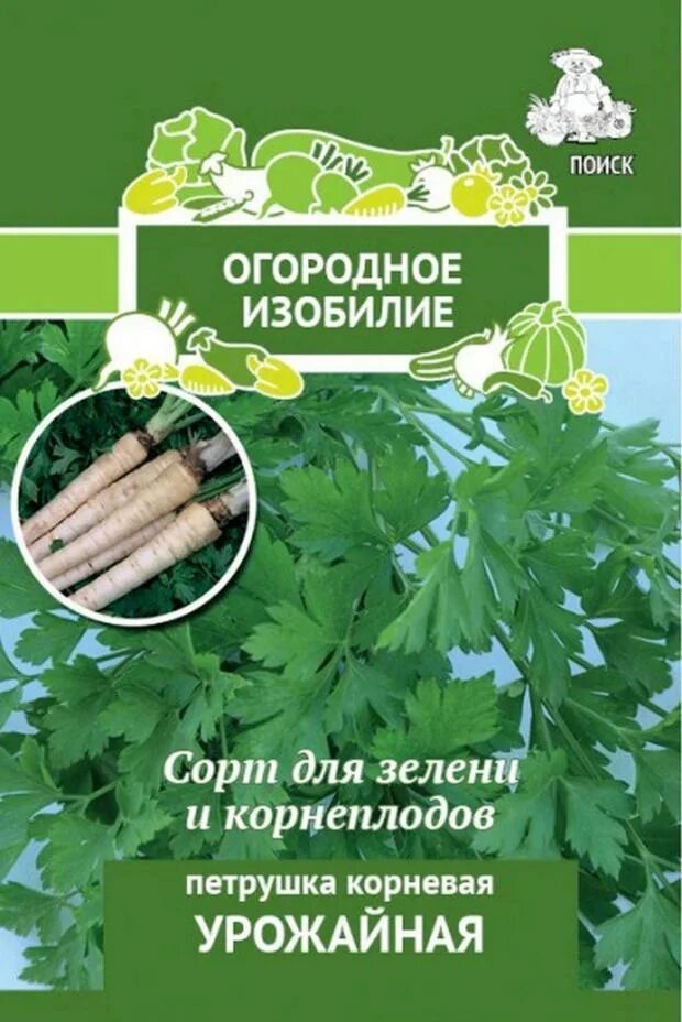 Огородное изобилие. Петрушка корневая Урожайная. Петрушка корневаяурожайнвя\. Семена огородное изобилие. Петрушка корневая лекарь (СЕДЕК).