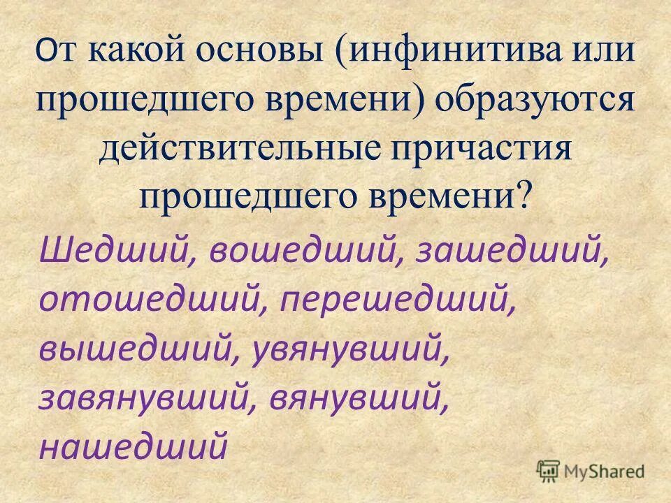 Синтаксическая роль полных и кратких. Синтаксическая роль полных и кратких причастий. Cedere какой основа.