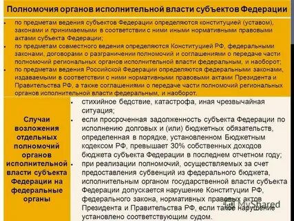 Исполнительных органов власти к этим