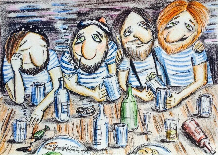 Мужчины друзья рисунки. Пьянка рисунок. Алкоголик рисунок. Картины с выпивкой. Смешные рисунки алкоголиков.