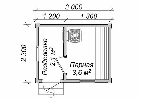 Баня 2х3 своими руками