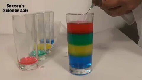 Эксперимент разные плотности