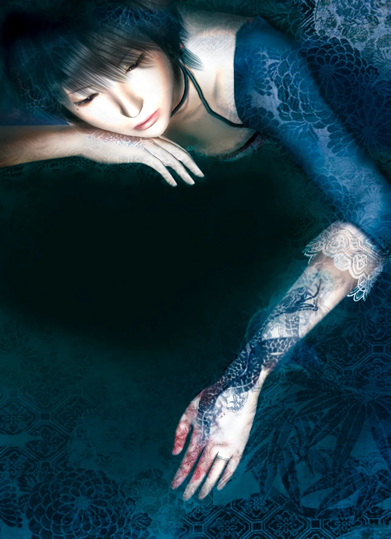 Fatal frame 3. Fatal frame 3 the tormented. project zero 3: the tormented. rei kurosawa fatal frame. rei kurosawa fatal frame 3 art.