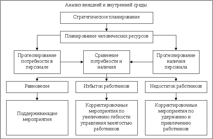 Планирование окружения. Процесс кадрового планирования. Анализ кадрового планирования. Планирование потребности в человеческих ресурсах. Этапы планирования потребности в человеческих ресурсах.