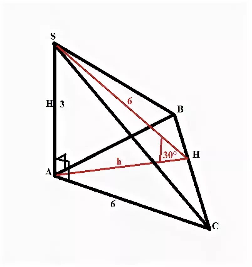 Площадь пирамиды с основанием правильного треугольника. Основание грани пирамиды правильный треугольник.
