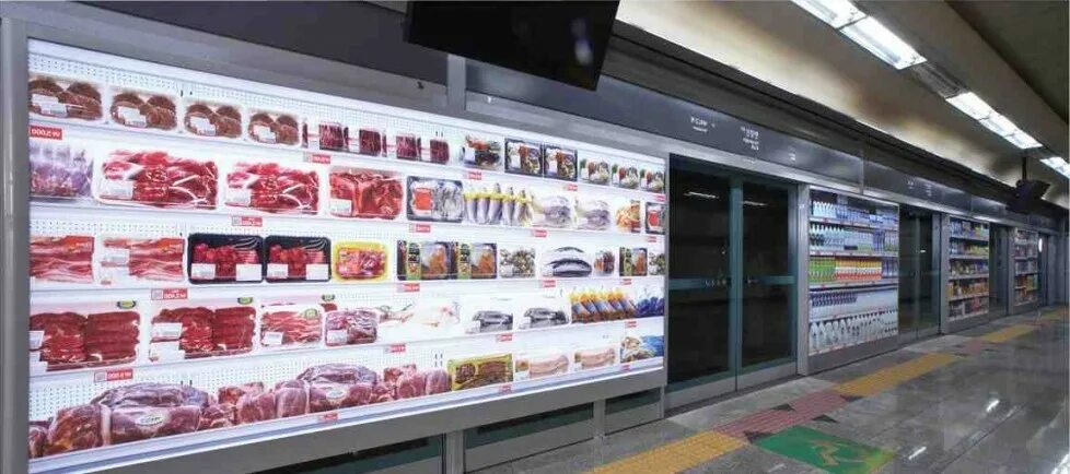 Виртуальный магазин продуктов. Виртуальный гипермаркет. Виртуальный гипермаркет. Супермаркеты в южной корее. Инновационные технологии в торговле.