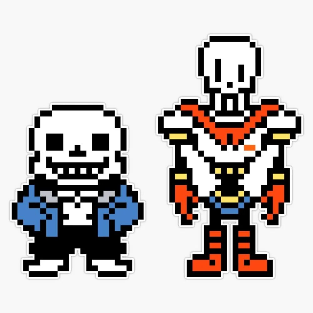 Папирус андертейл пиксель. Papyrus Undertale пиксель. Санс и Папирус пиксельные. Санс андертейл пиксель в игре.