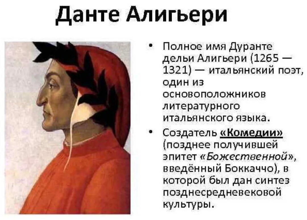 Данте ученый