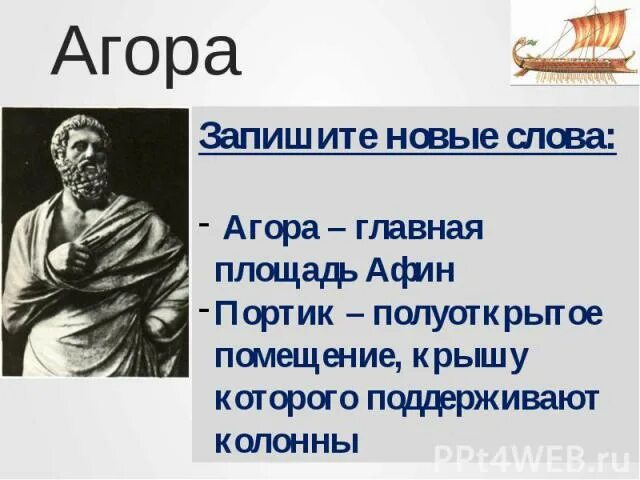 Значение слова агора история