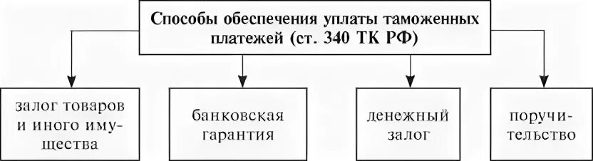 Обеспечение уплаты таможенных платежей