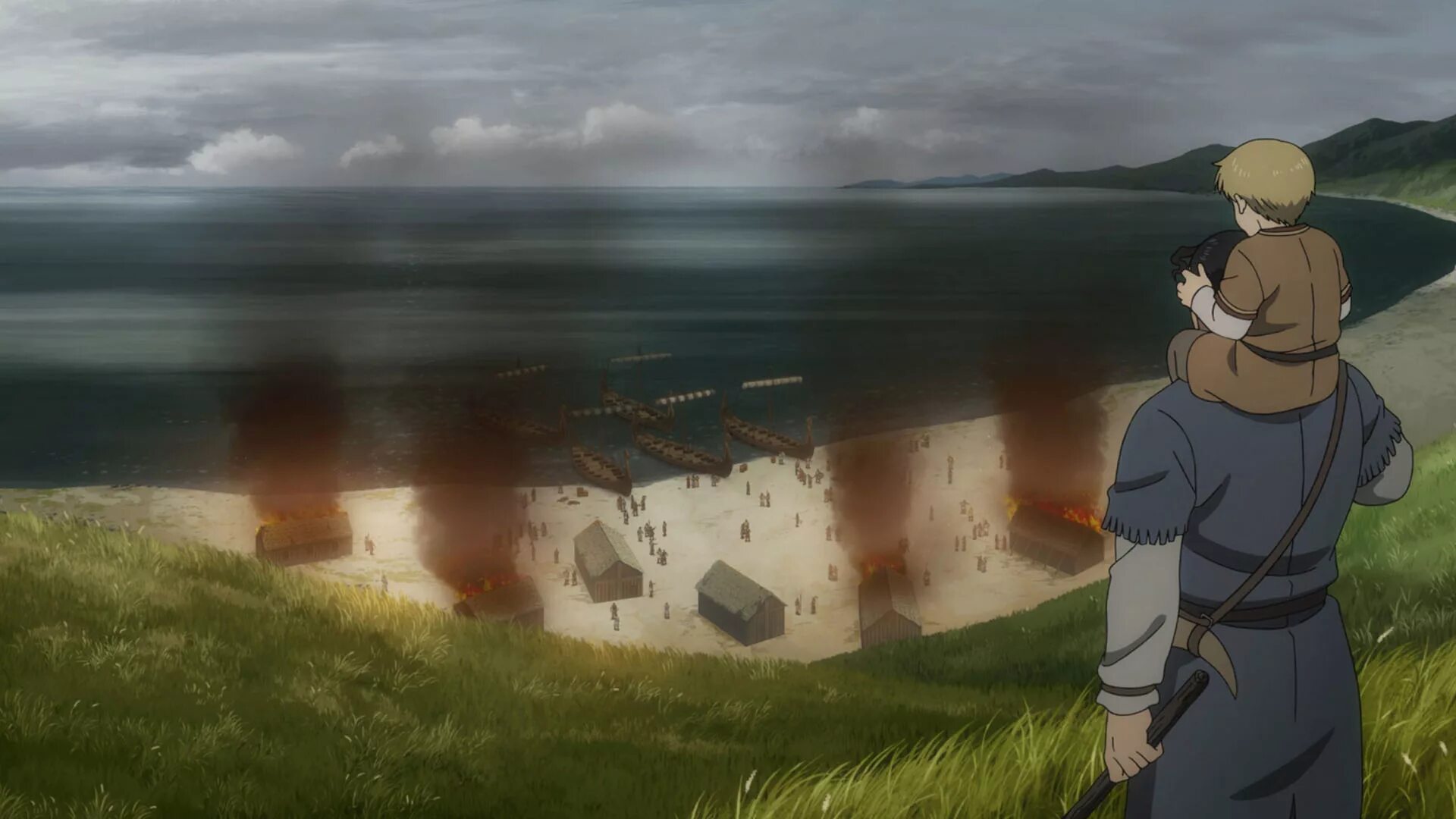 Далеко далеко есть земля винланд. Сага о винланде трейлер. Торфинн карлсефни сага о винланде. Vinland saga ending credits. Сага о винланд кроссовер.