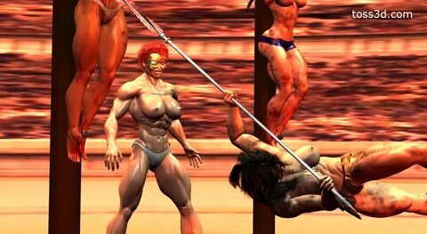 Re: Tatyana & Superyana (3d muscle catfight comics) .