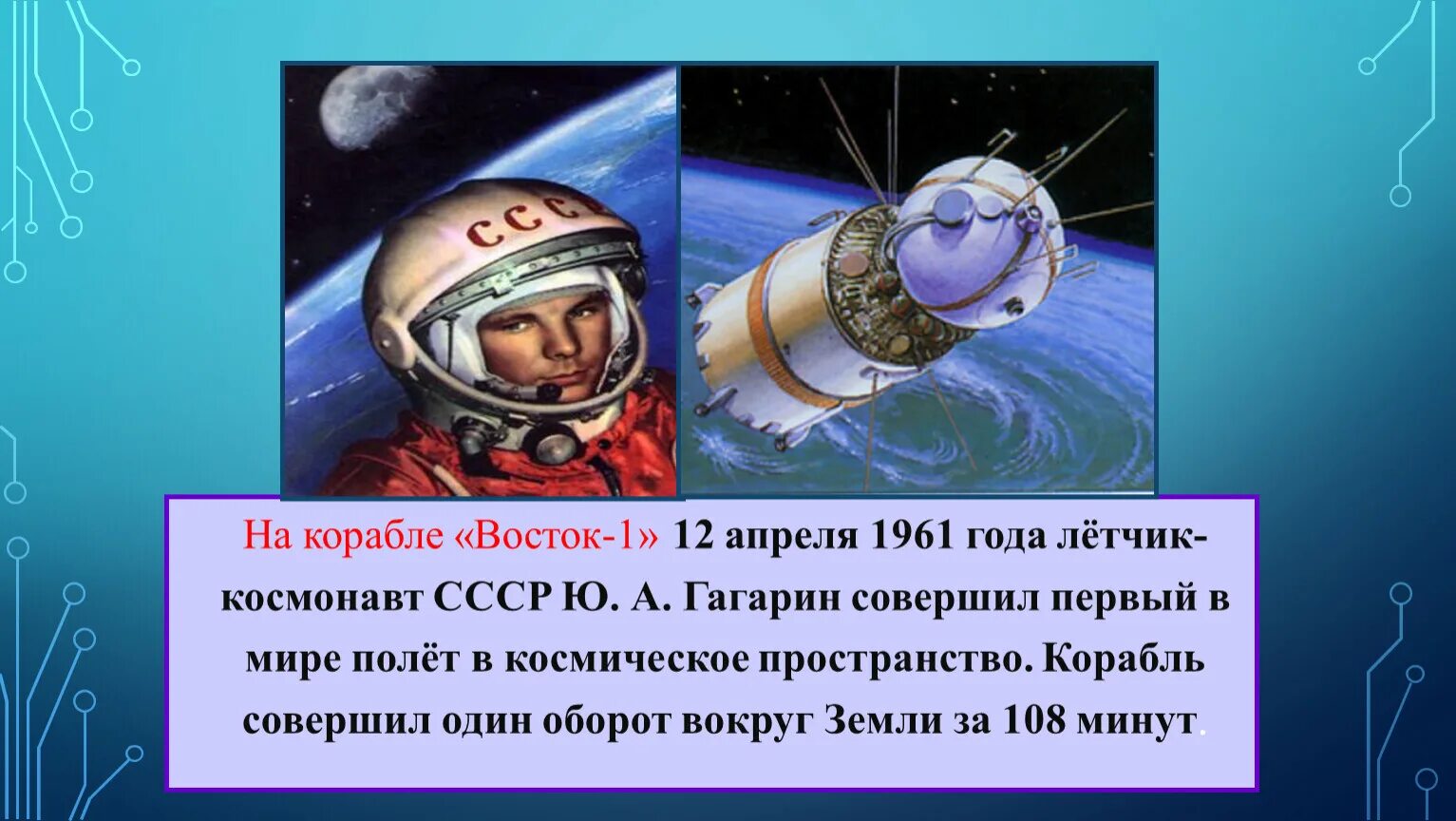 Сколько длился первый полет человека в космосе. 12 Апреля 1961 года. Космический корабль Восток 1961. Восток-1 космический корабль.