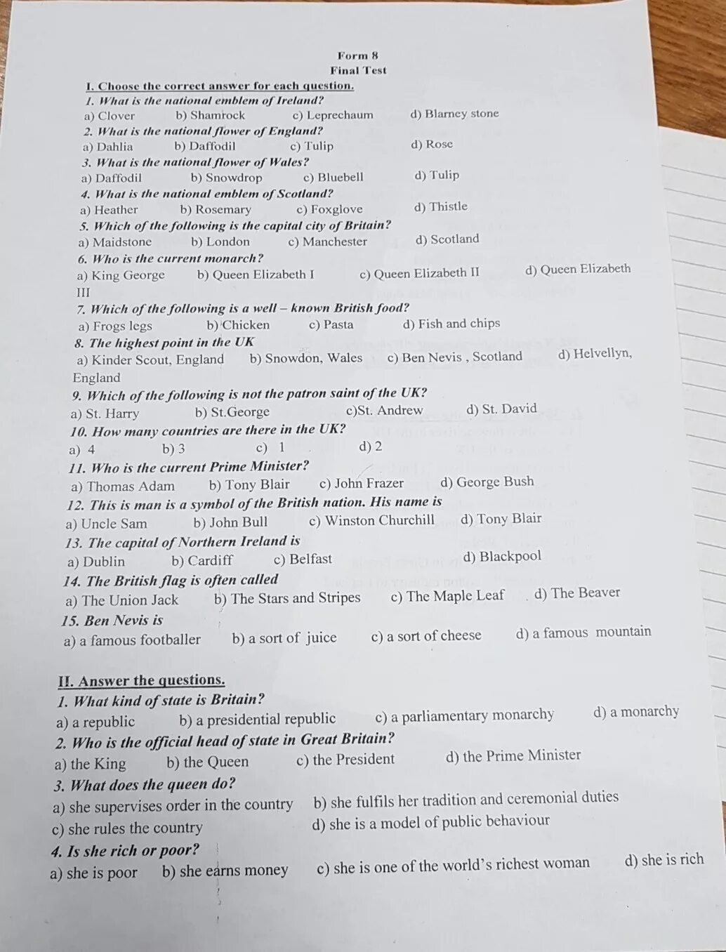 Final Test. Final Test 8 choose the correct answer ответы. Final Test form 6 по английскому ответы. English Final Test v-1. 3 класс с ответами choose the correct answer. Final test ответы