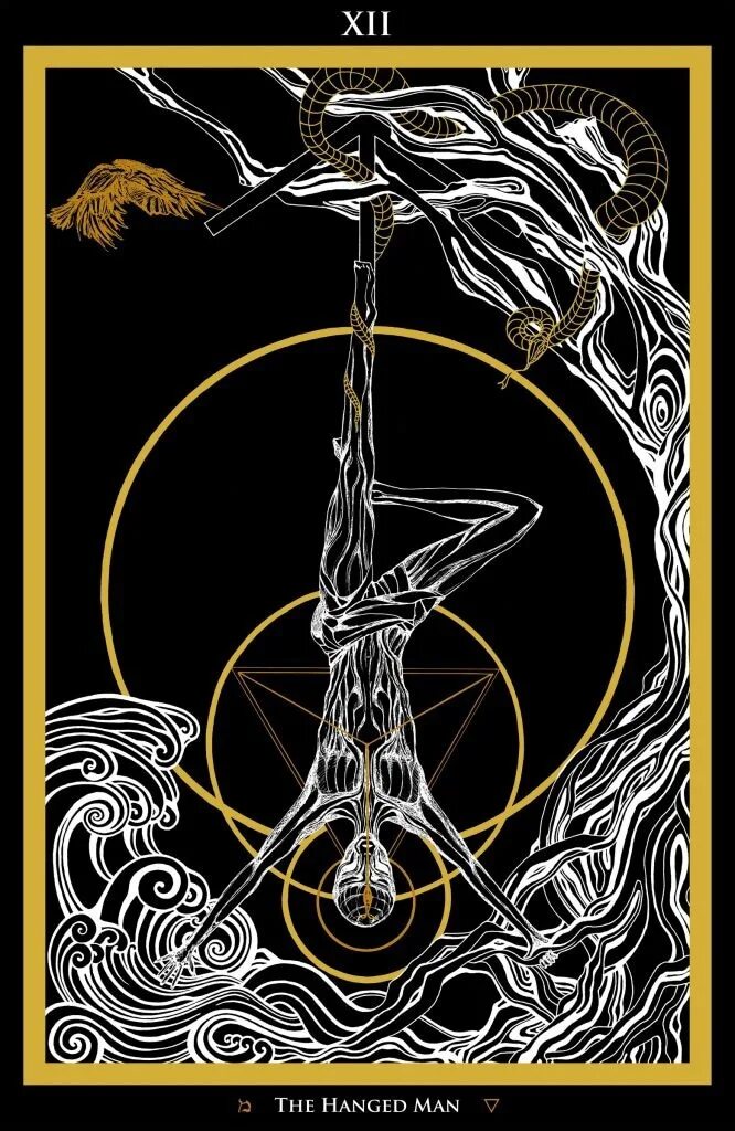 12 аркан личность. The hanged man Таро. Taro the hanged man Таро. Hanged man Tarot Card.