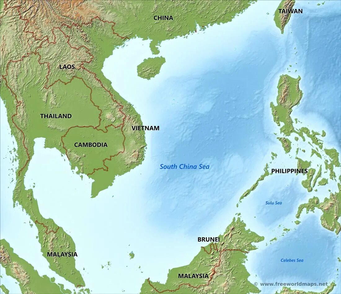 Где южно китайское море. South China Sea Map. Южно-китайское море на карте. South China Sea на карте. Карта Китая Южно китайское море.