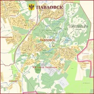 Карта г павловск воронежской