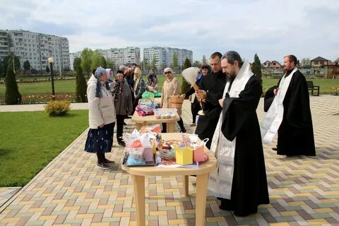 Шаховская освящение куличей