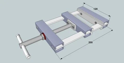 Тиски из швеллера размеры
