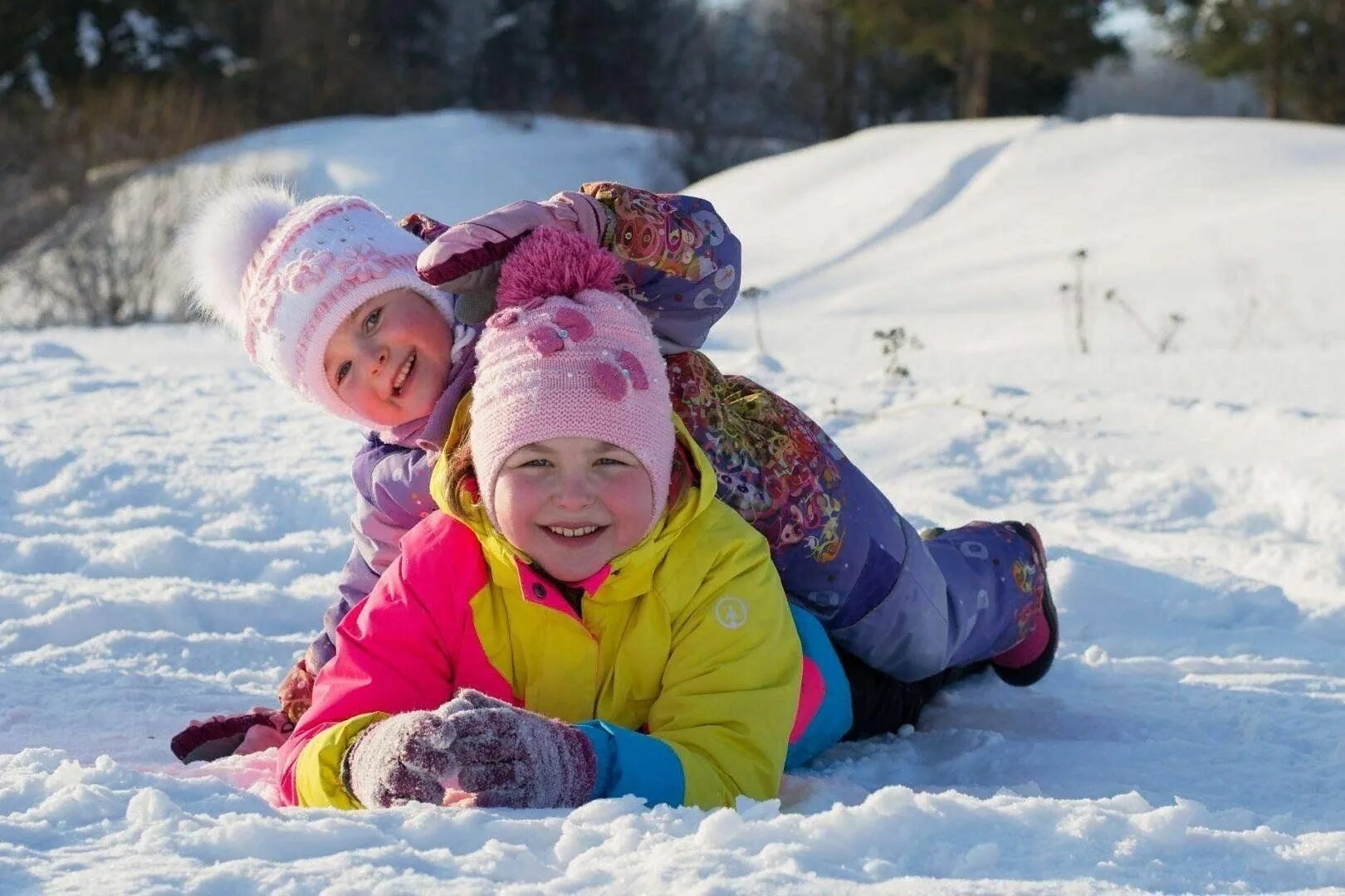 "Children play snowballs in winter, ." - image created in Shedevrum