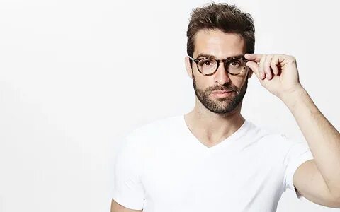 He wears glasses
