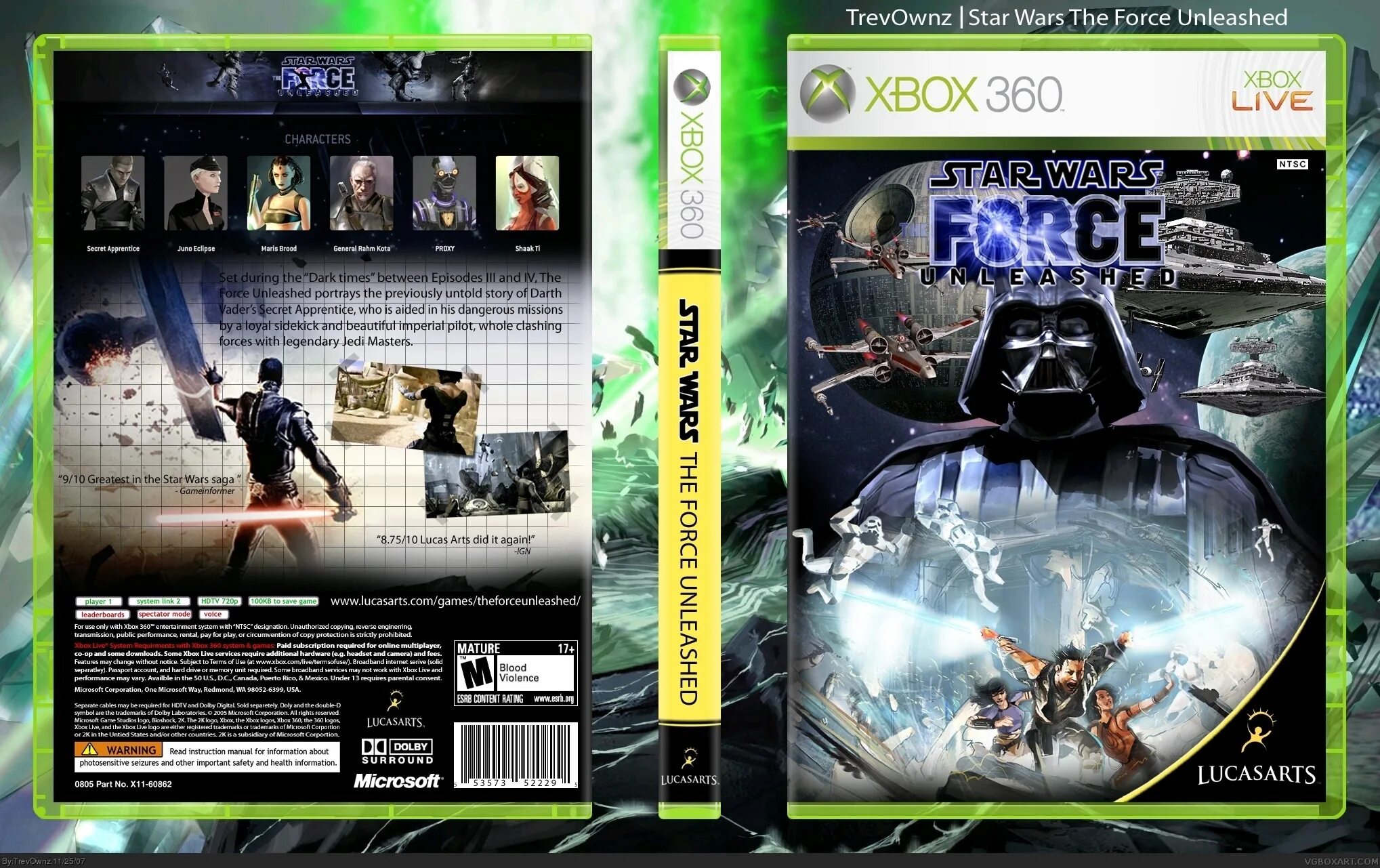 Star Wars the Force unleashed Xbox 360. Star Wars the Force unleashed Xbox 360 обложка. Игра Звездные войны на Икс бокс 360.