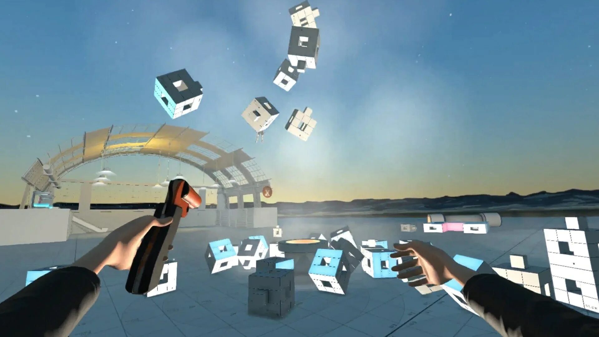 Higher higher game. Платформа VR High Fidelity. Metaverse VR. Игра "High Tower". Захват предмета в виртуальной среде.