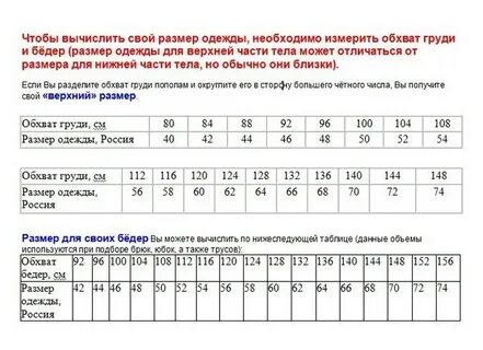 Размерная сетка hm