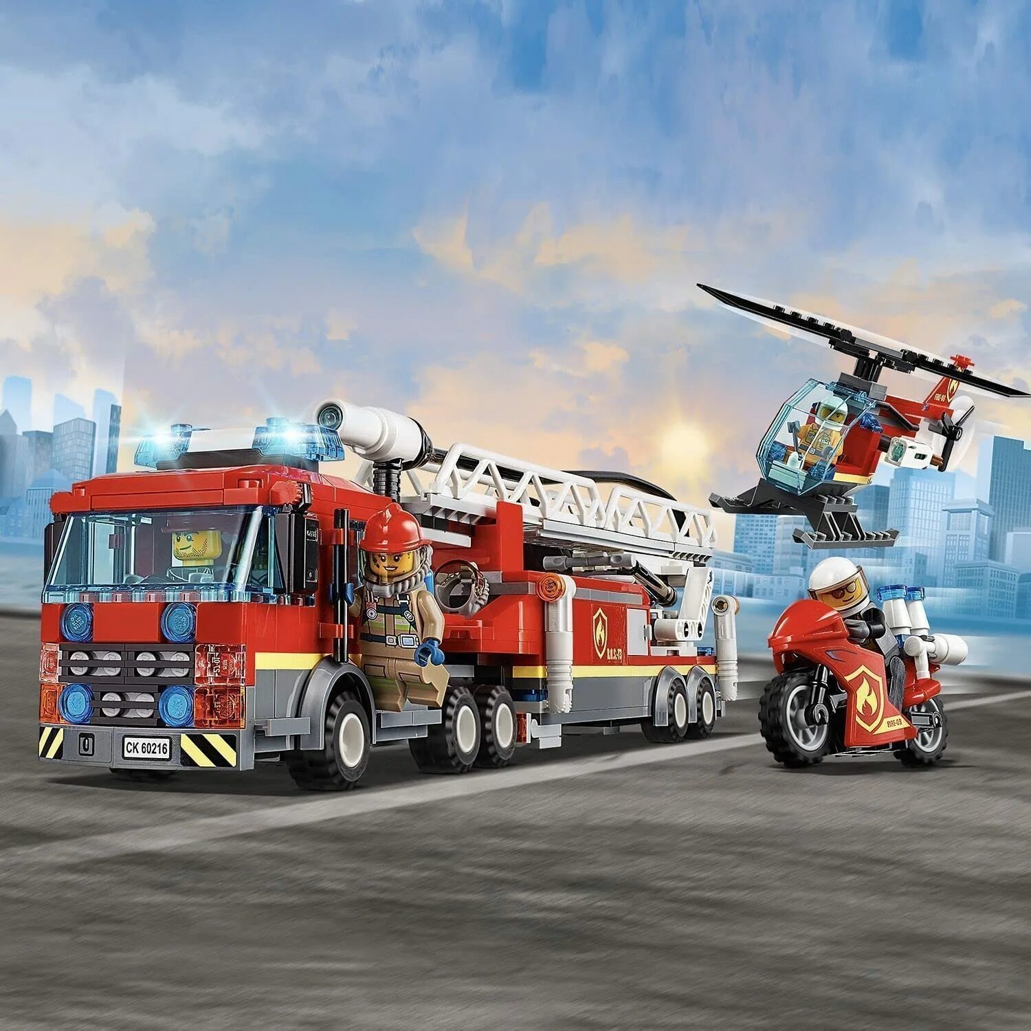Сити пожарная. LEGO 60216. LEGO City пожарная машина. Лего Сити пожарная машина 60216. City Fire Brigade конструктор.