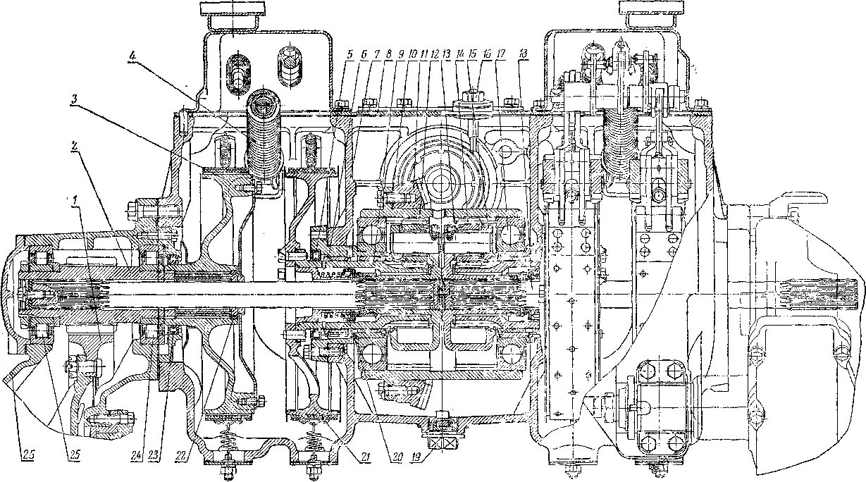 устройство моста трактора. 1. устройство заднего моста мтз 80. схема заднего моста мтз 82. схема переднего моста трактора т-150к.