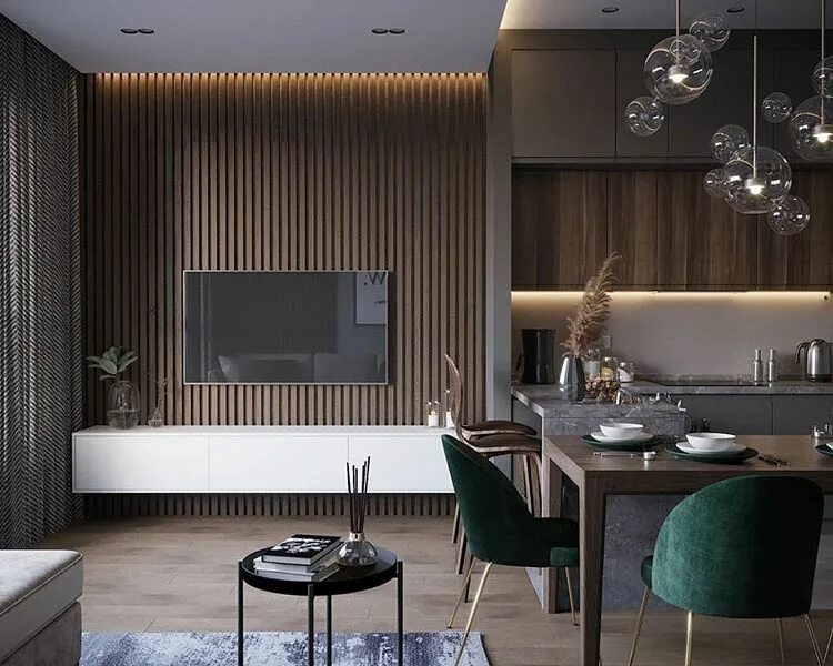 Студия 38 м² - Дизайн интерьеров Идеи вашего дома Lodgers Haus dekoration, Wohnu