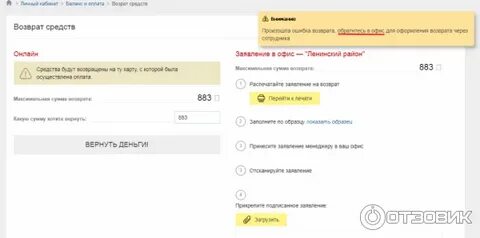 Срок возврата денег на вб