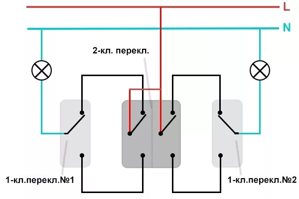 Схема проходного выключателя Home electrical wiring, Diy electrical, Electrical 